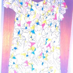 Astr the label floral linen mini dress with pockets